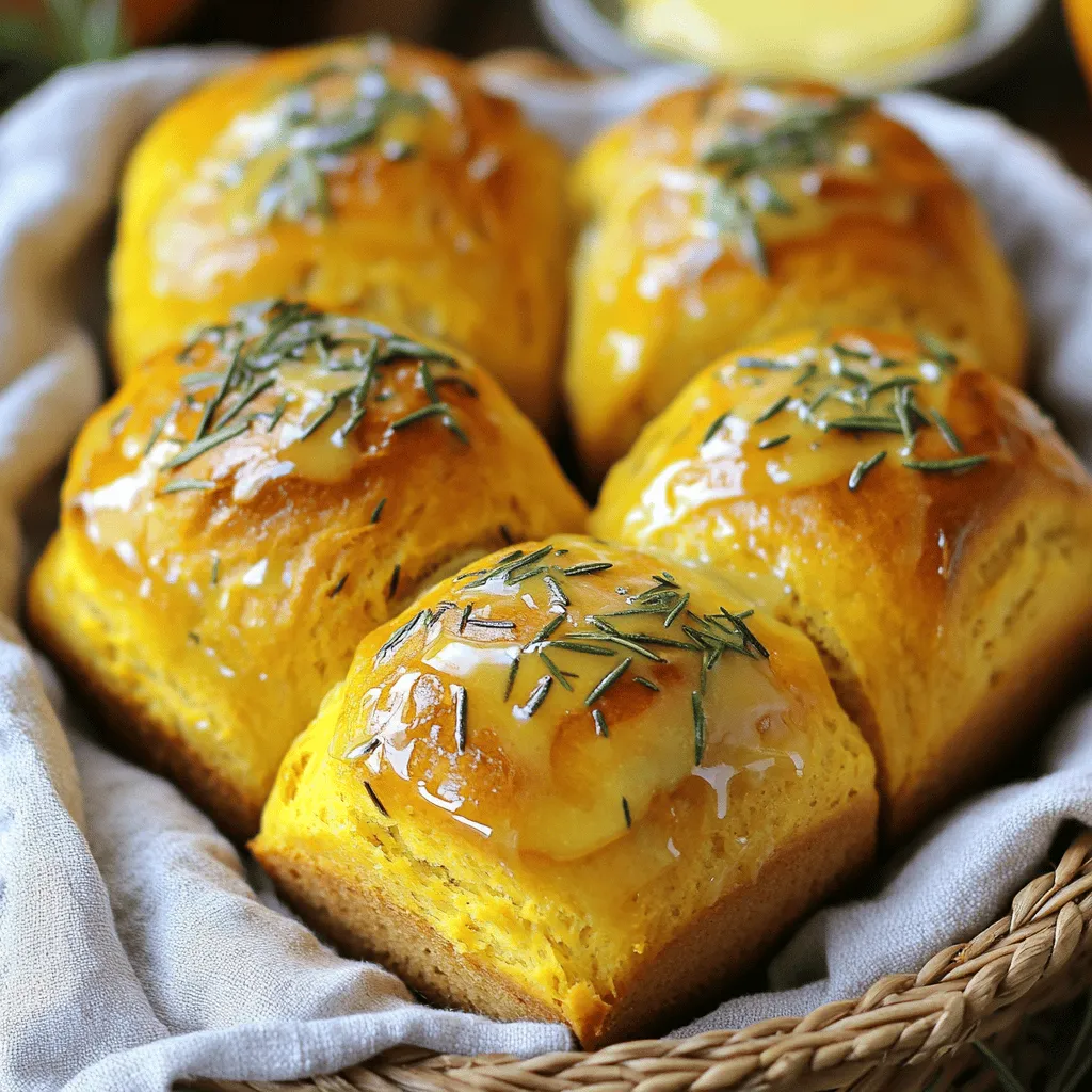 Rosemary Pumpkin Bread Rolls Flavorful and Fluffy Treat