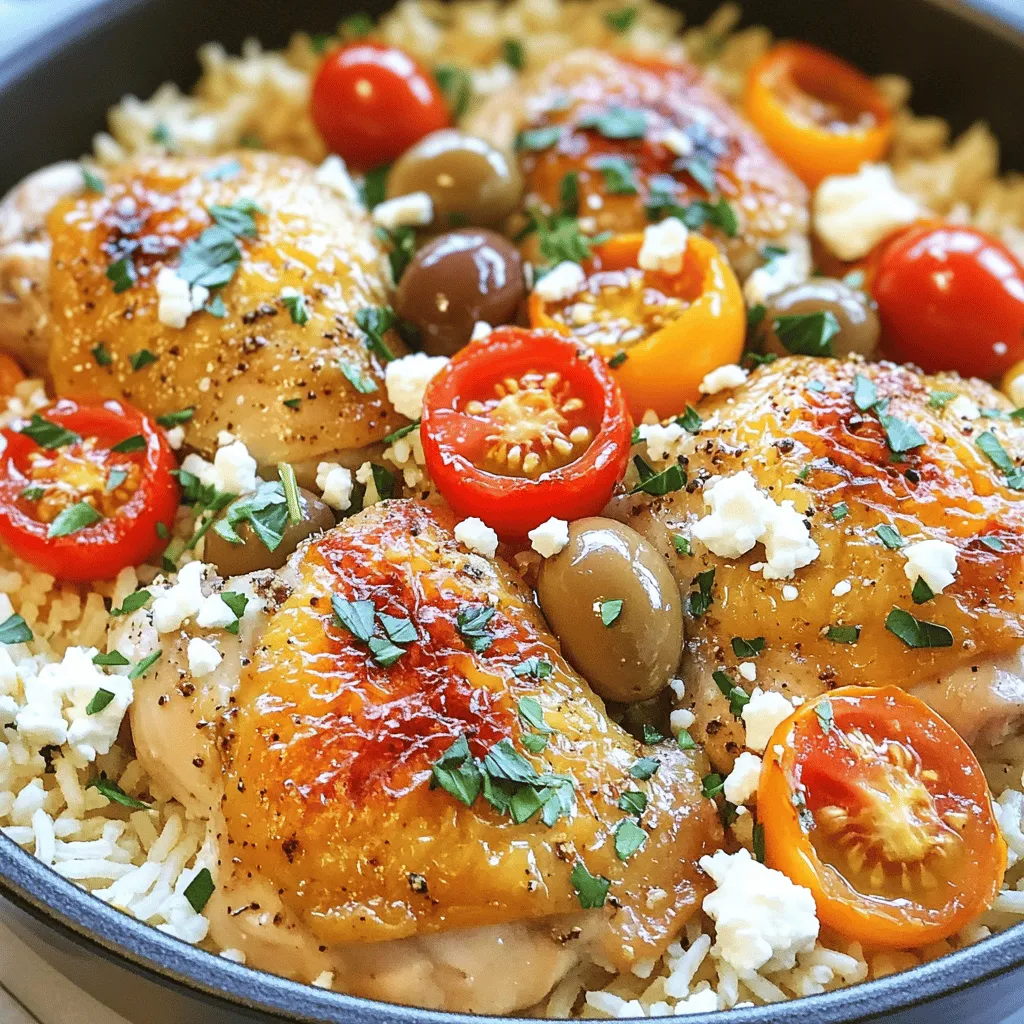 One Pot Greek Chicken and Rice Flavorful Delight