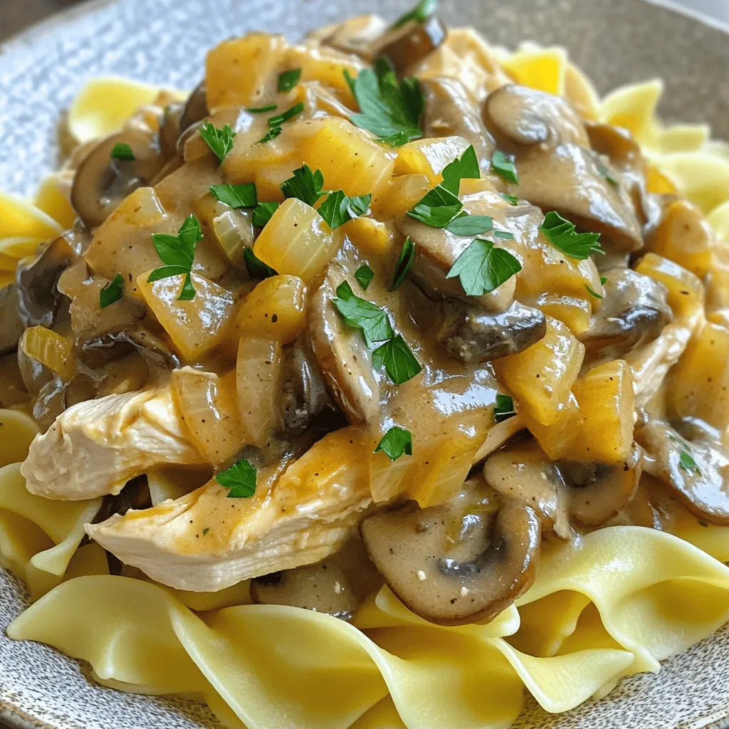 Homemade Chicken Stroganoff Quick and Tasty Meal