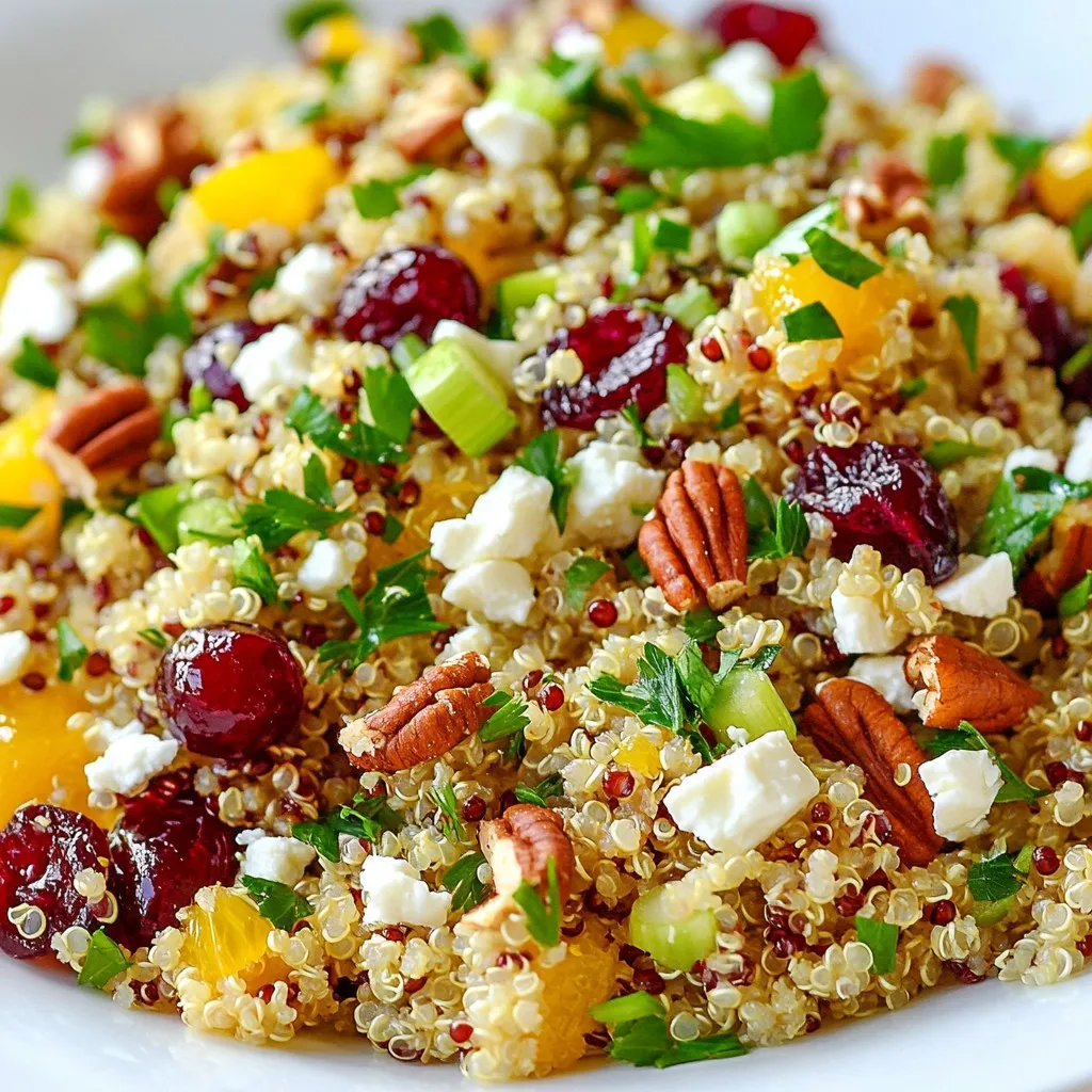 Cranberry Orange Quinoa Salad Fresh and Flavorful Dish