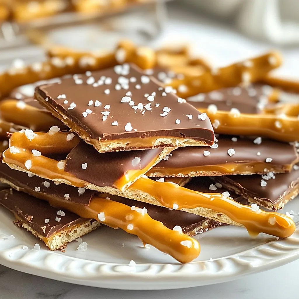 Chocolate Caramel Pretzel Bark Delightful and Simple Treat