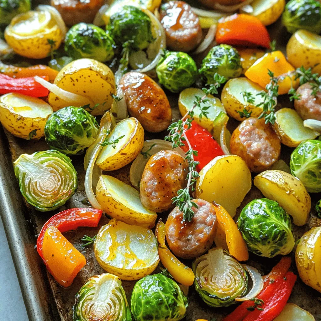 Sheet-Pan Maple Dijon Sausage &#038; Veggies Delight