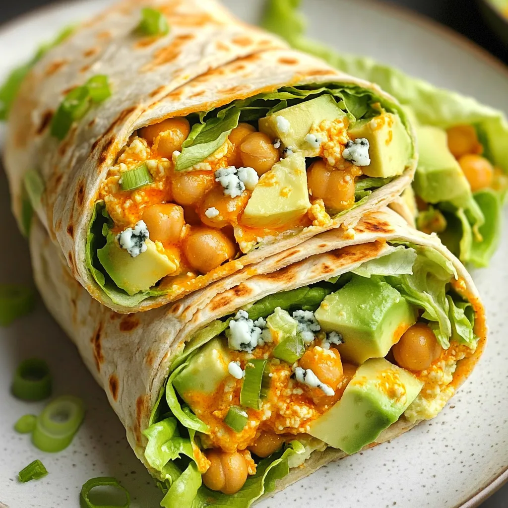 Buffalo Chickpea Wraps Flavorful and Satisfying Meal