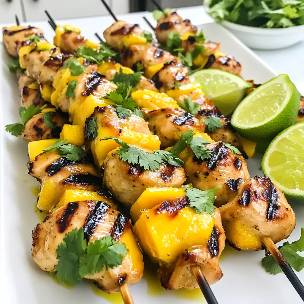 Mango Lime Chicken Skewers Flavorful Grilling Delight