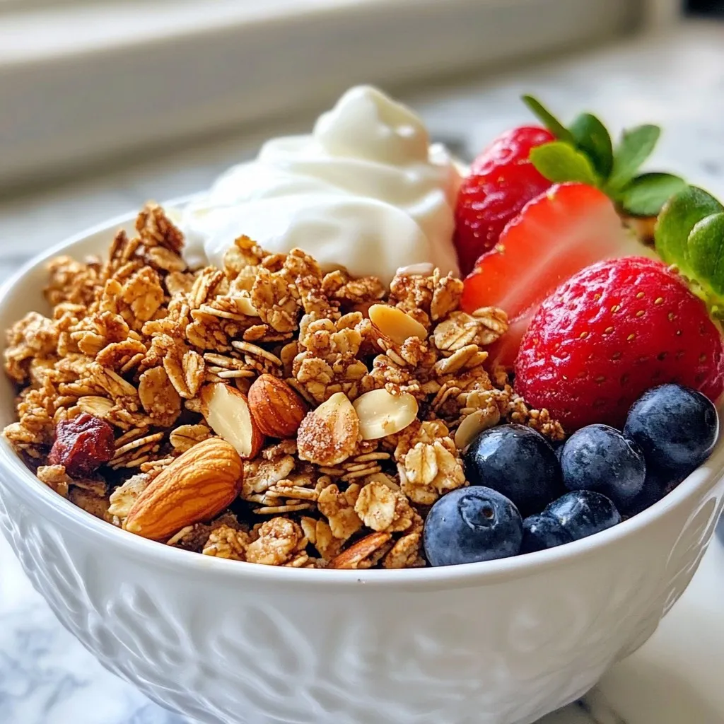 Maple Cinnamon Granola Crunchy and Healthy Snack
