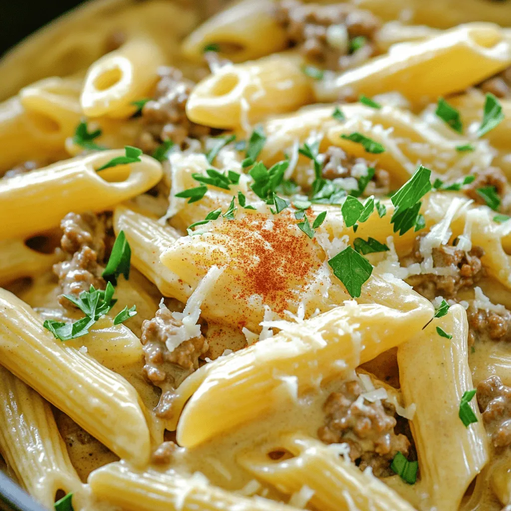 One-Pot Creamy Beef Pasta Simple Flavorful Meal