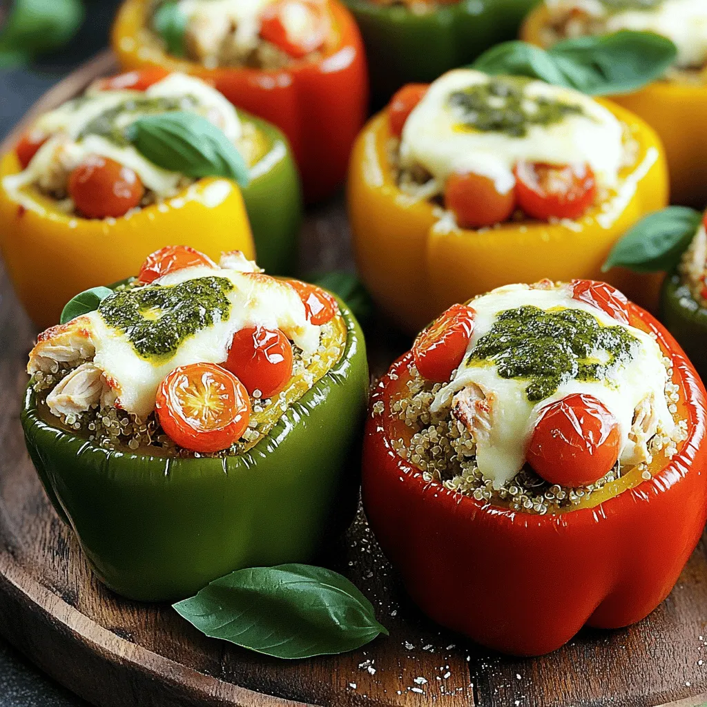 Pesto Chicken Stuffed Peppers Flavorful and Healthy Meal