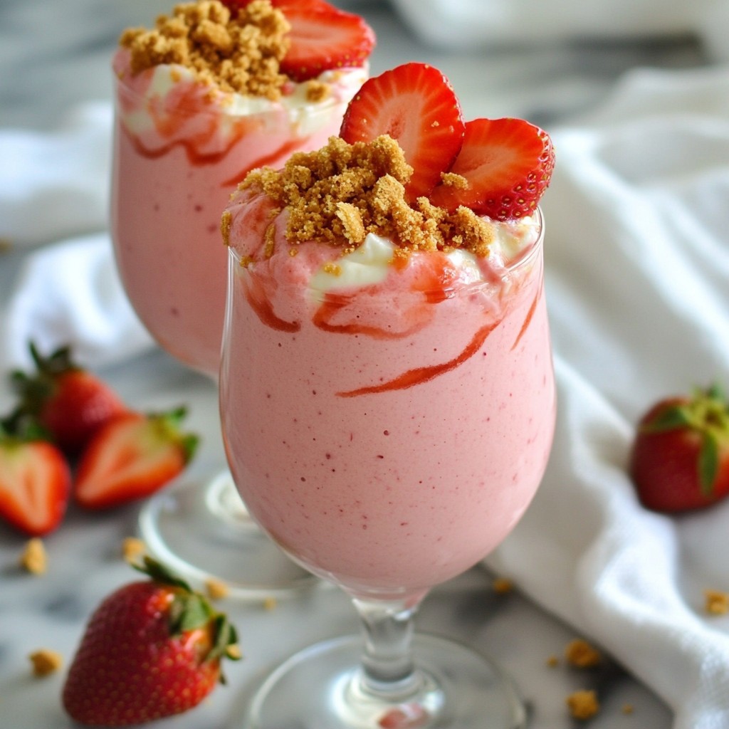 Strawberry Cheesecake Smoothie Creamy and Fresh Delight