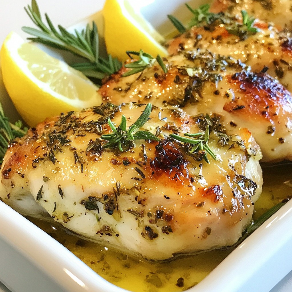 Garlic Herb Roasted Chicken Breasts Juicy and Flavorful