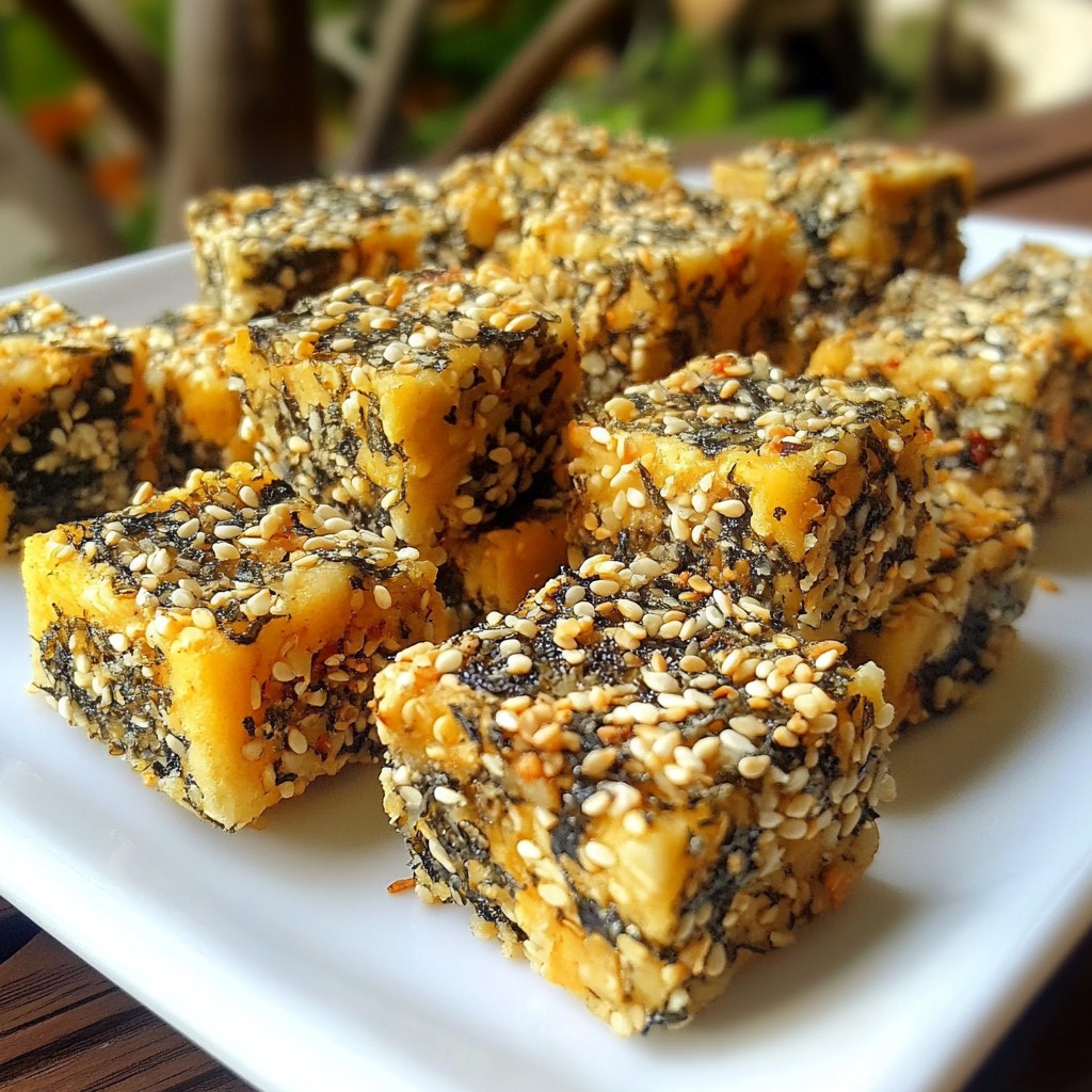 Crunchy Keto Seaweed Sesame Bites Tasty Snack Delight
