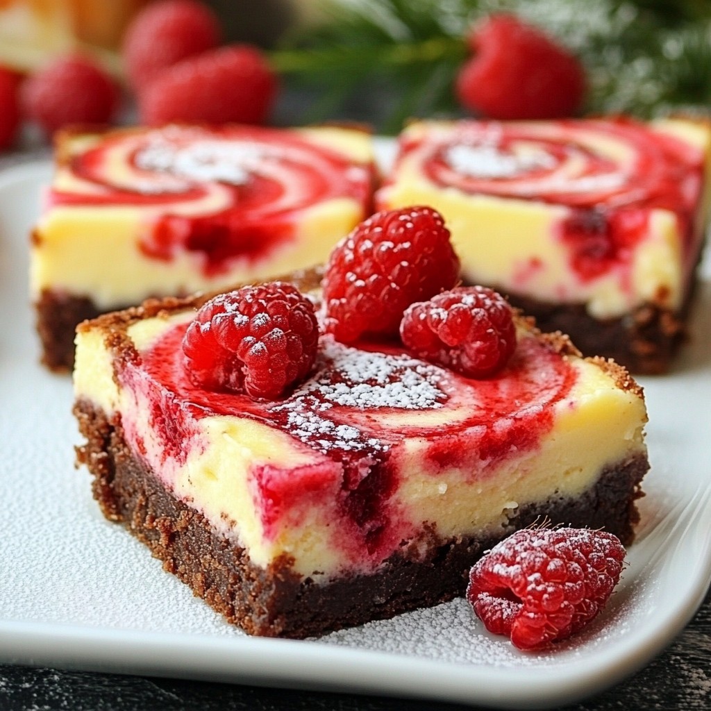 Raspberry Swirl Cheesecake Brownies Delightful Dessert