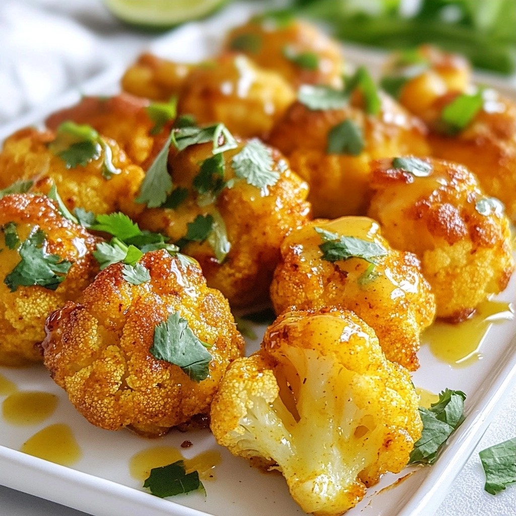 Spicy Keto Curry Cauliflower Bites Tasty Low-Carb Snack