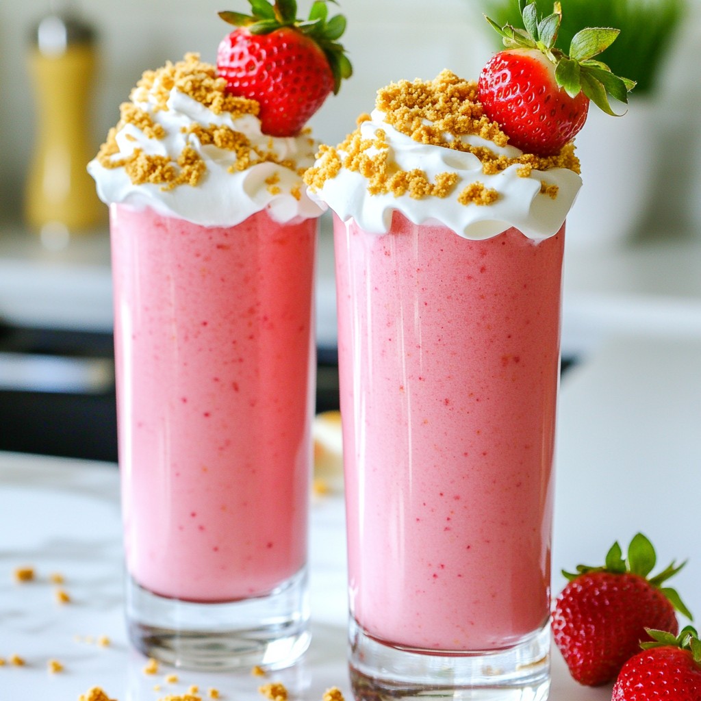 Strawberry Cheesecake Smoothie Delightful and Refreshing