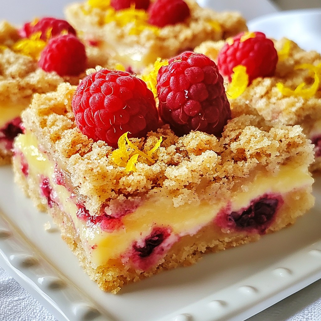 Lemon Raspberry Crumb Bars Deliciously Simple Treat