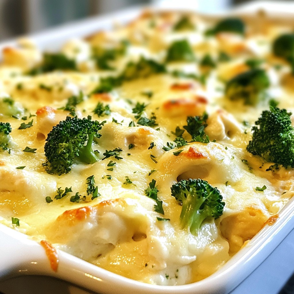 Easy Keto Chicken Alfredo Bake Creamy and Delicious Dish
