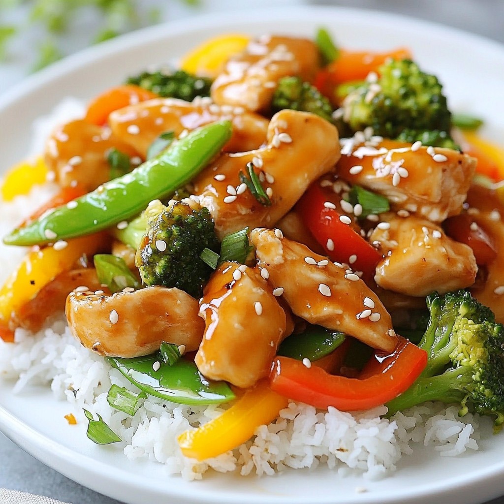 Honey Garlic Chicken Stir Fry Delicious and Easy Meal