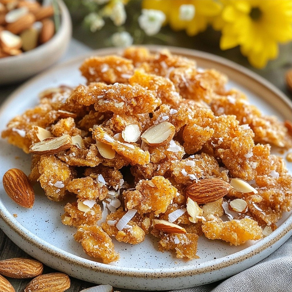 Crunchy Keto Almond Cinnamon Clusters Recipe Delight