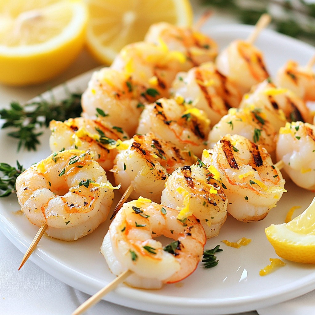 Lemon Herb Grilled Shrimp Tasty and Simple Recipe