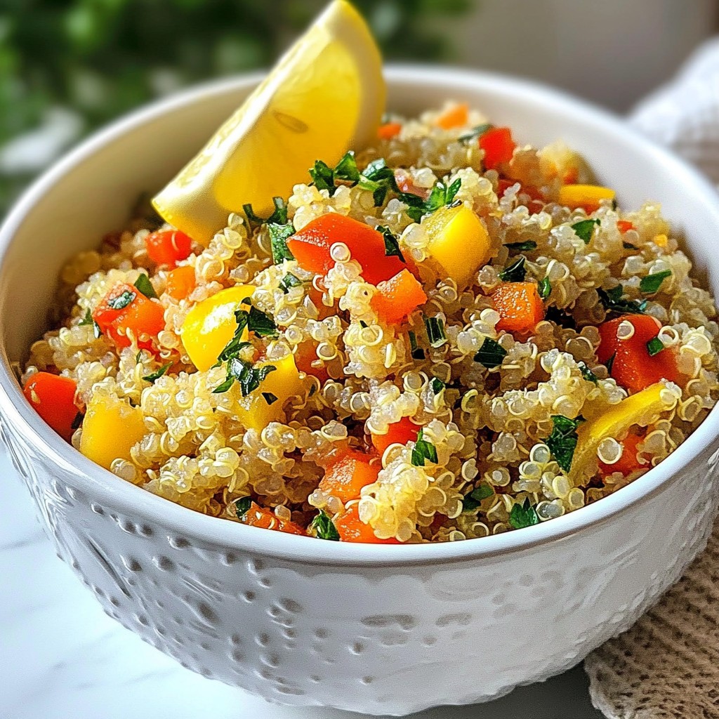 Lemon Herb Quinoa Pilaf Flavorful and Nutritious Meal