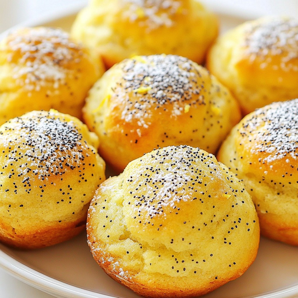 Lemon Poppy Seed Muffin Tops Simple and Tasty Treat