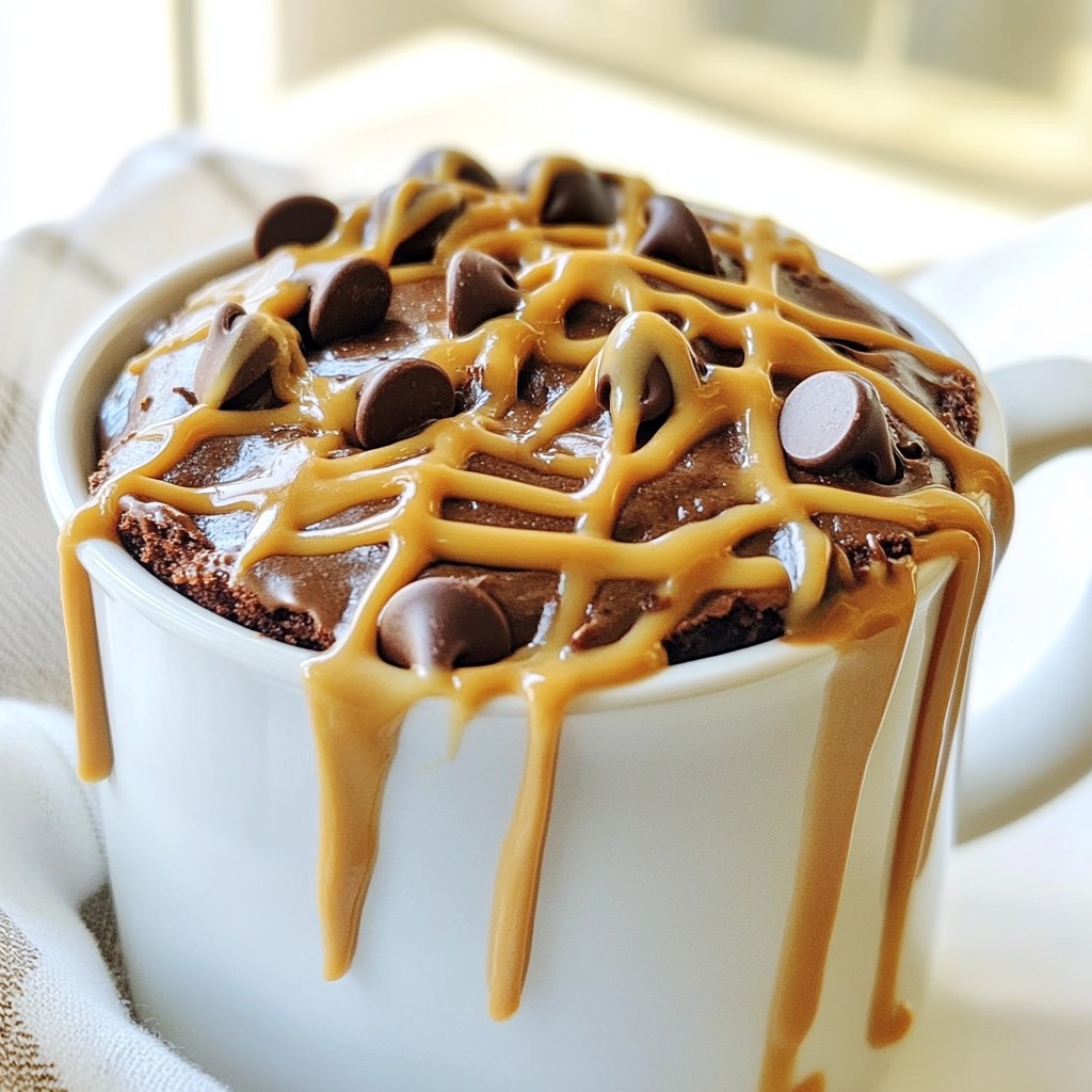 Chocolate Peanut Butter Mug Cake Rich and Decadent Treat