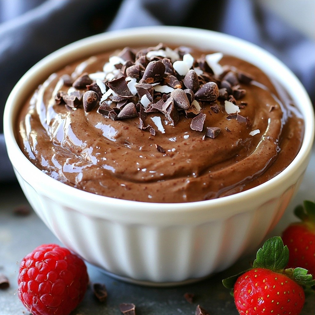 Silky Low-Carb Chocolate Avocado Pudding Delight