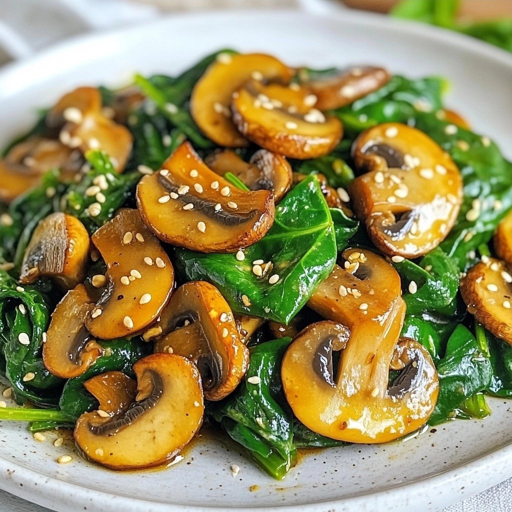 Easy Keto Spinach Mushroom Stir-Fry Healthy Delight