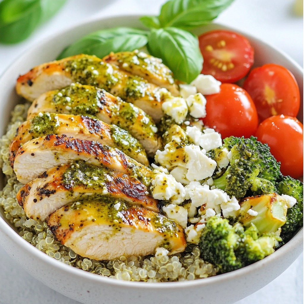 Pesto Chicken Quinoa Bowl Flavorful and Nutritious Meal
