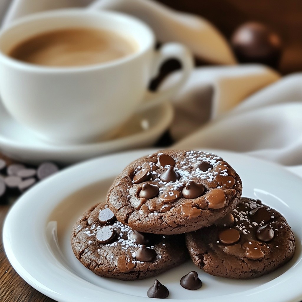 Double Chocolate Espresso Cookies Rich and Decadent Treat