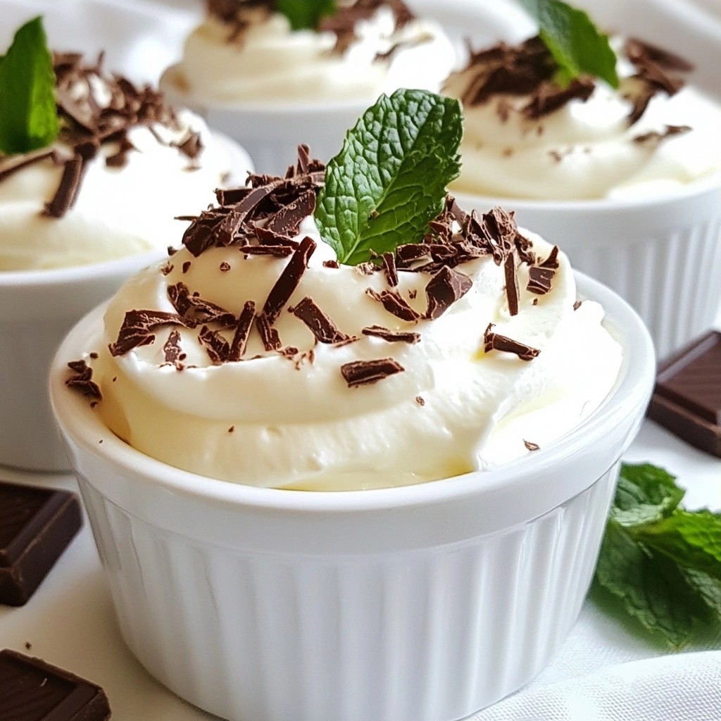 Creamy Low-Carb Mint Chocolate Mousse Delight
