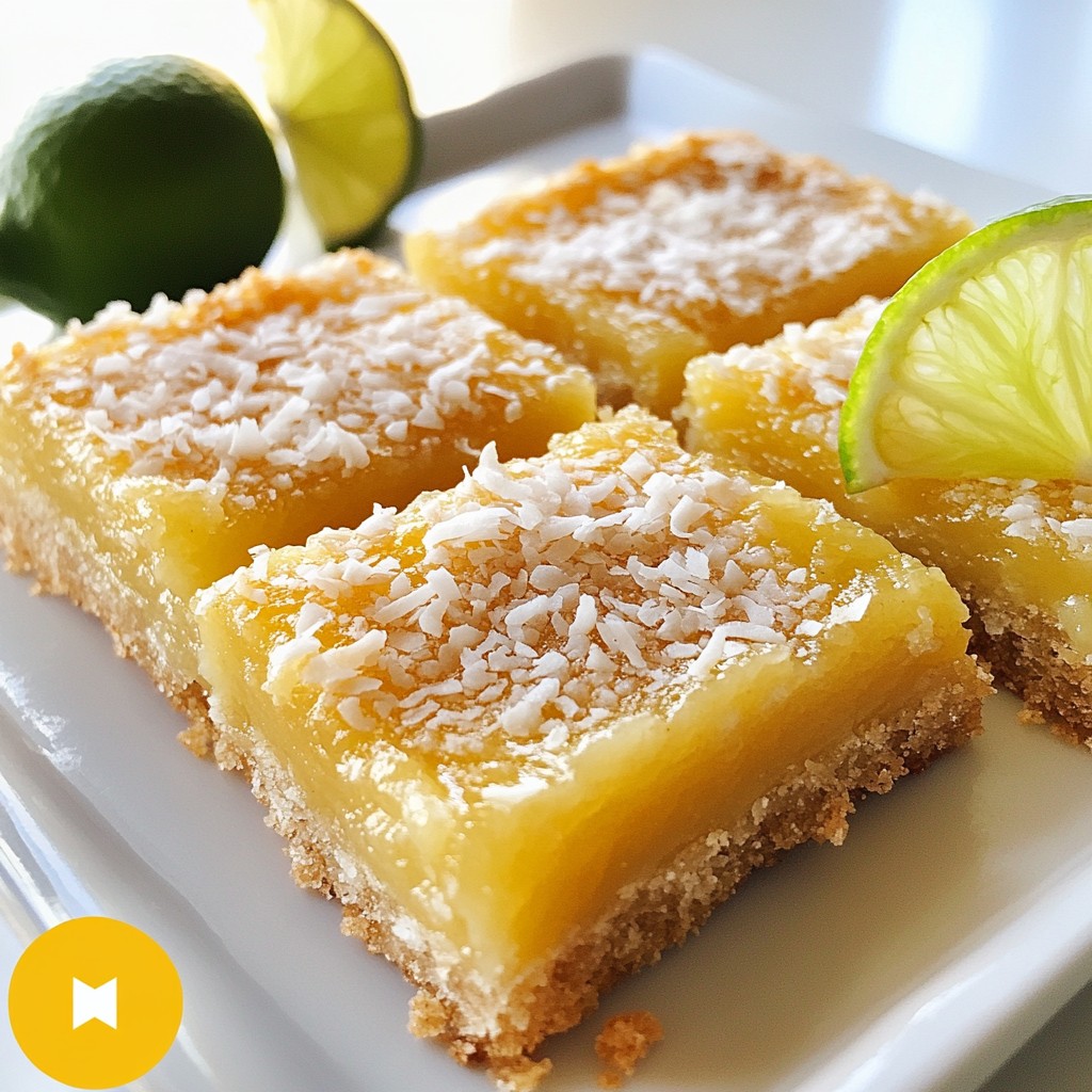 Sugar-Free Coconut Lime Bars Delightful and Easy Treat