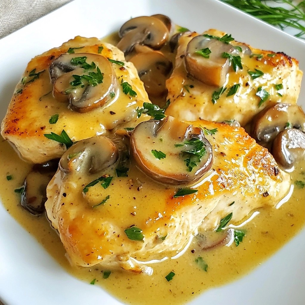 Creamy Keto Garlic Mushroom Chicken Recipe Delight