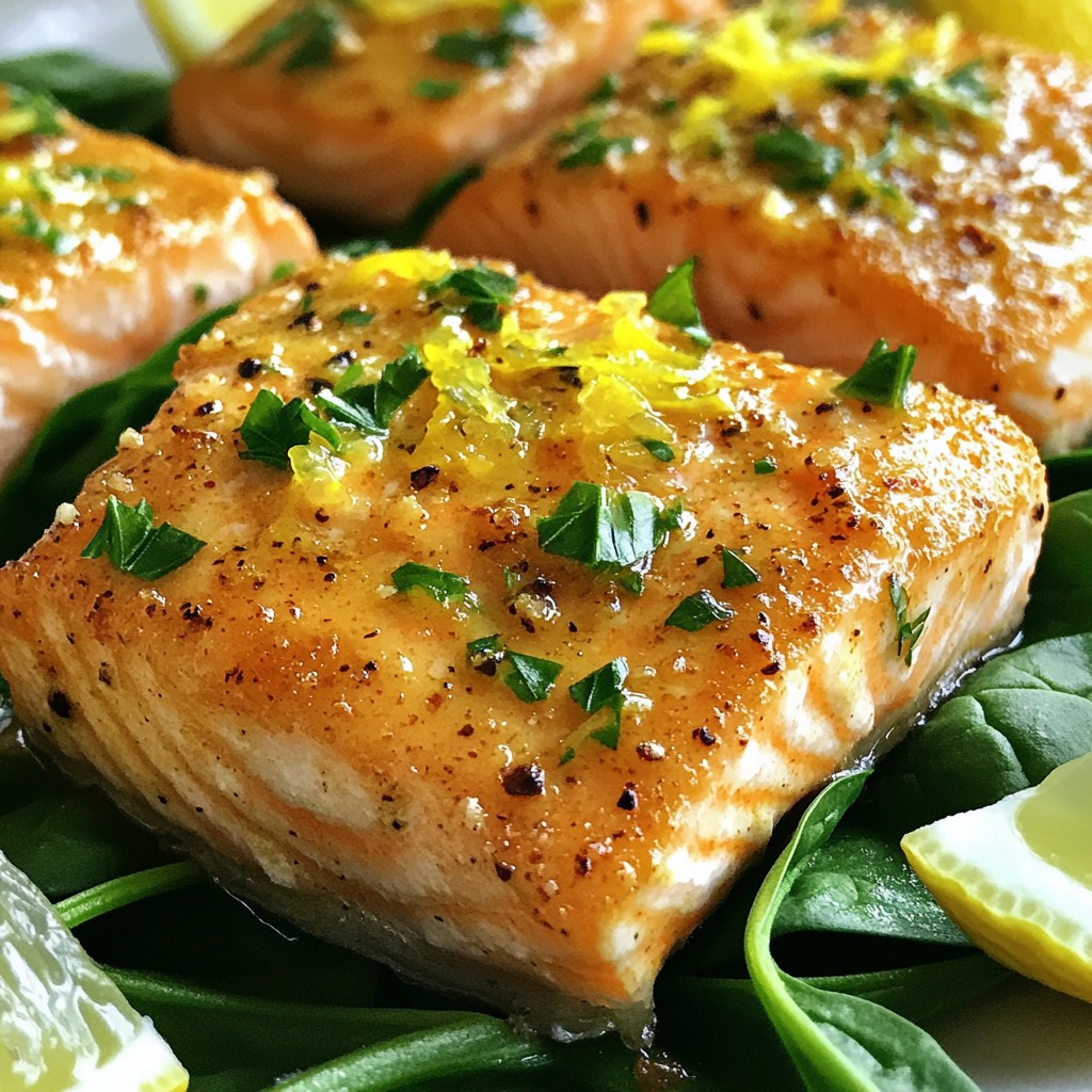 Zesty Keto Lemon Garlic Salmon Fillets Easy Recipe