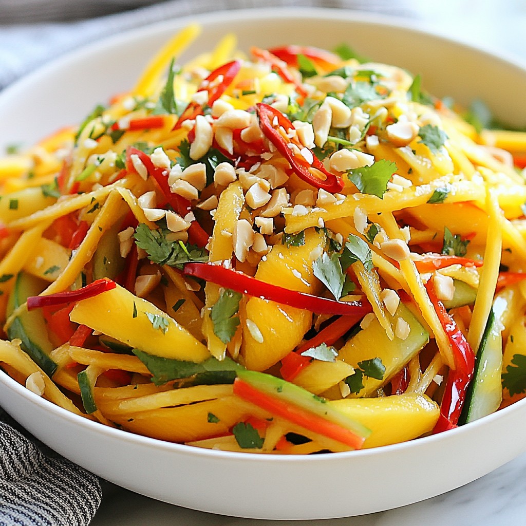 Spicy Thai Mango Salad Tangy and Fresh Delight