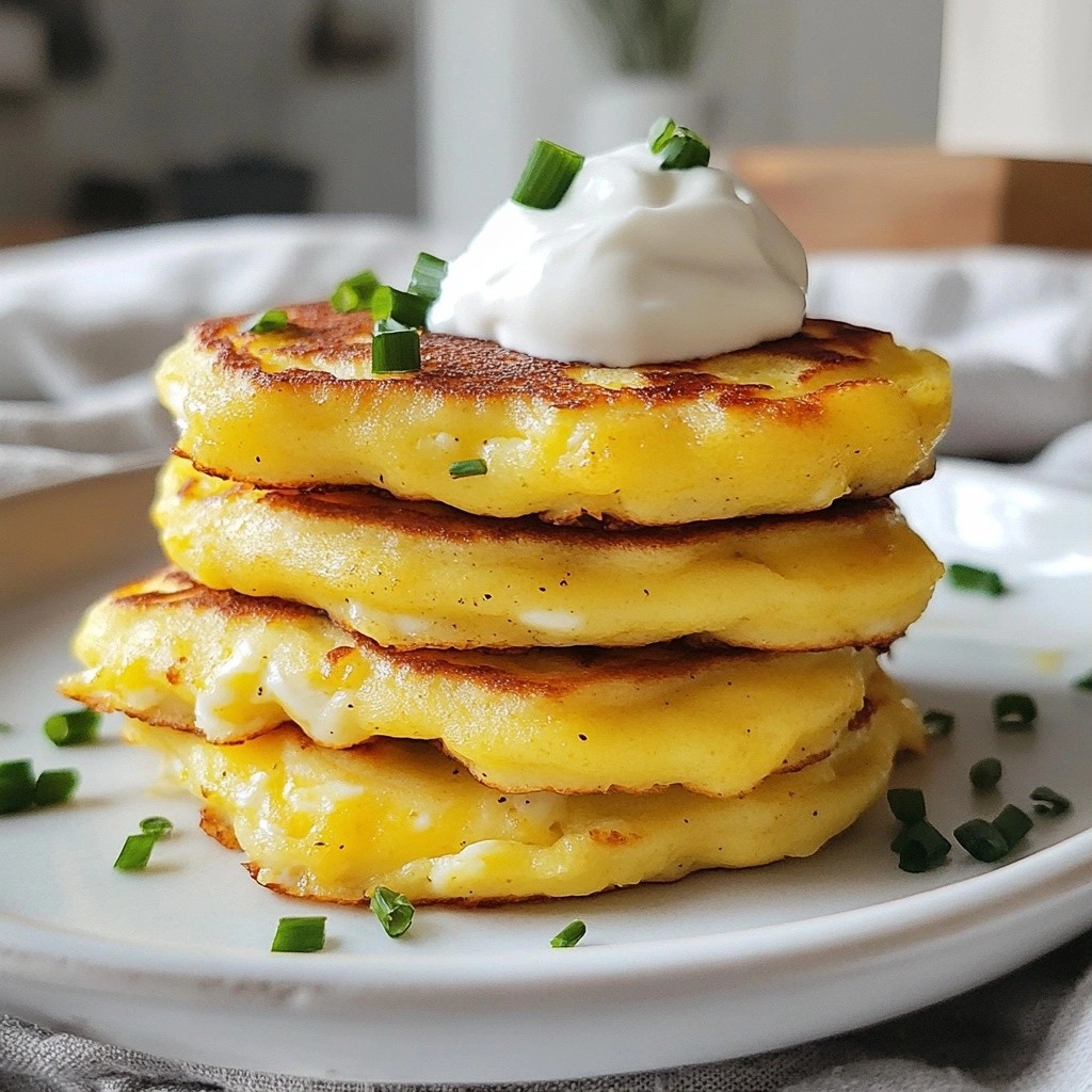 Fluffy Keto Egg and Cheese Pancakes Simple Recipe