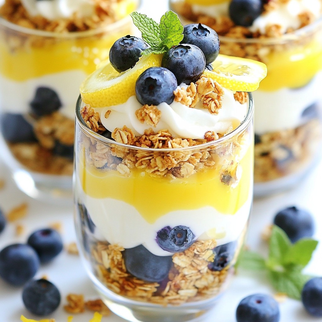 Blueberry Lemon Yogurt Parfaits Delightfully Simple Recipe