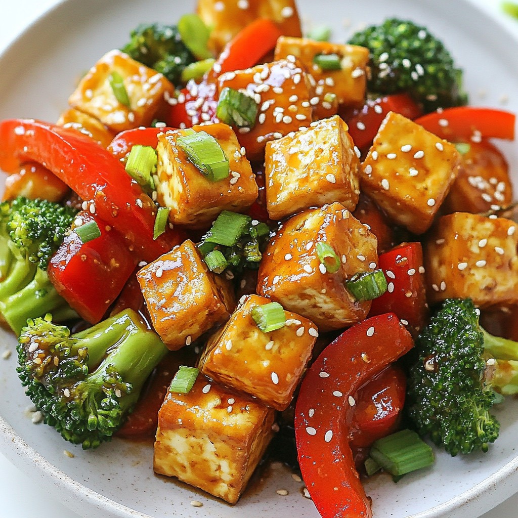 Sizzling Keto Spicy Tofu Stir-Fry Easy Healthy Meal