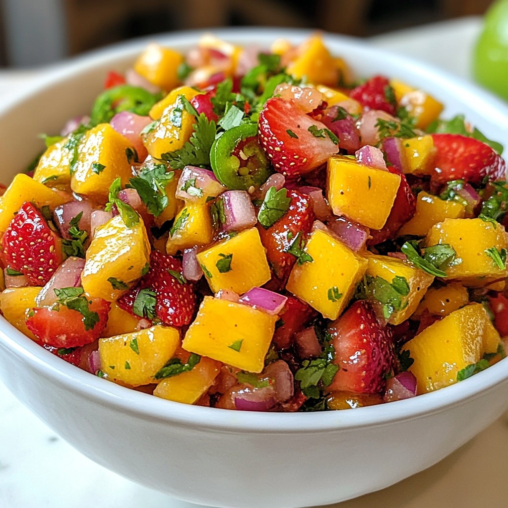 Strawberry Mango Salsa Fresh and Flavorful Treat