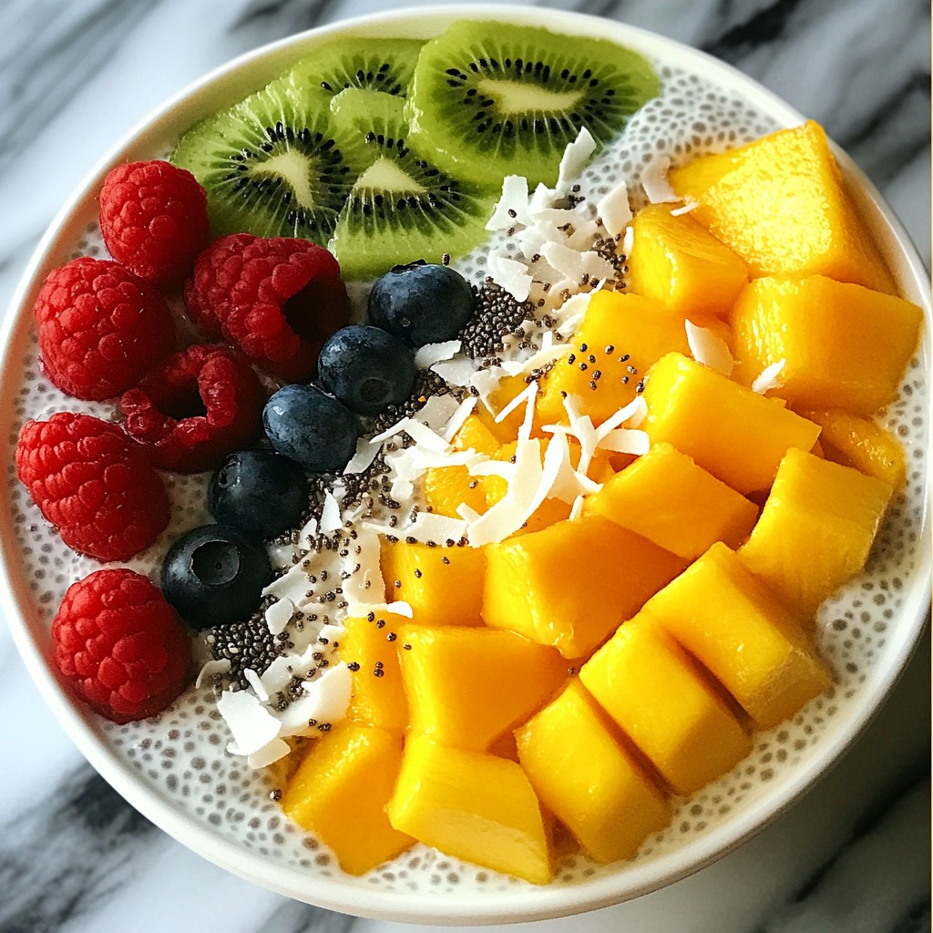 Sugar-Free Vanilla Coconut Chia Pudding Delight