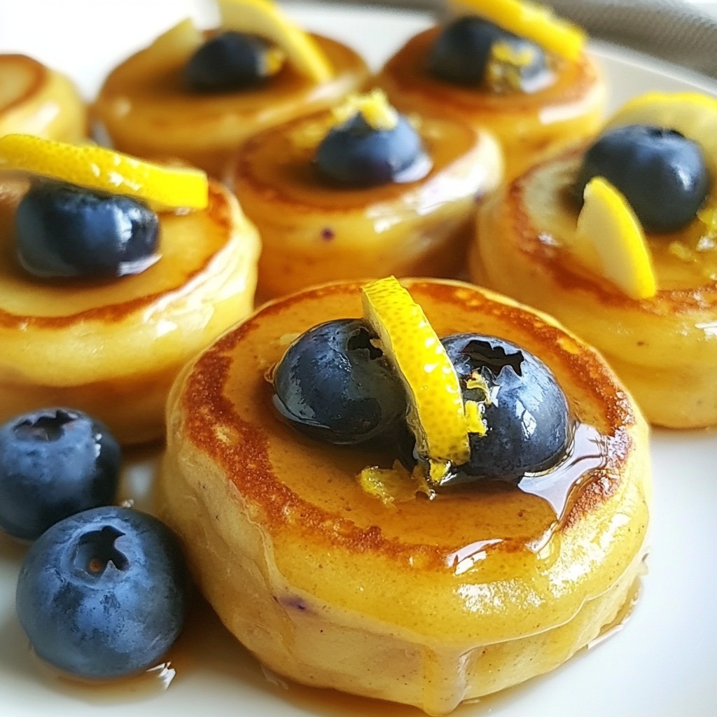 Lemon Blueberry Pancake Bites Simple and Tasty Treat