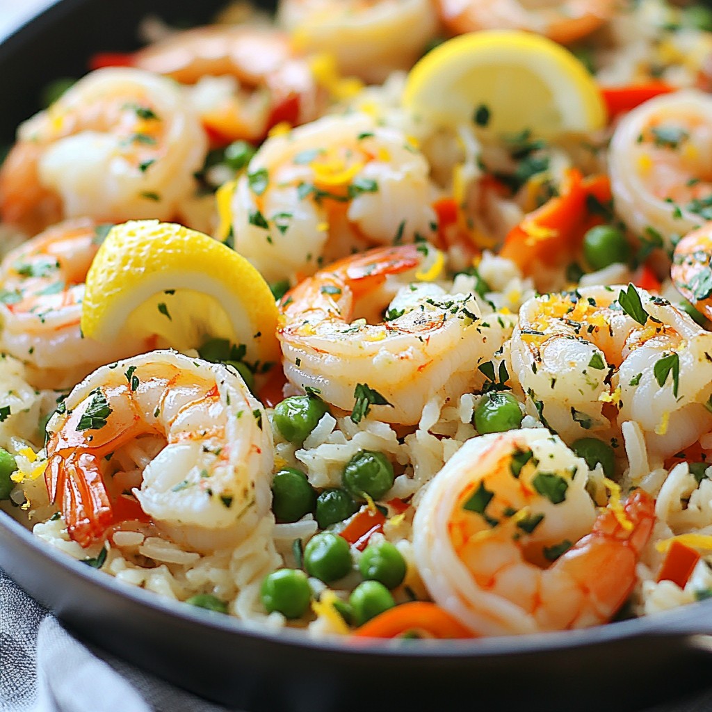 Garlic Butter Shrimp Rice Skillet Easy One-Pan Meal