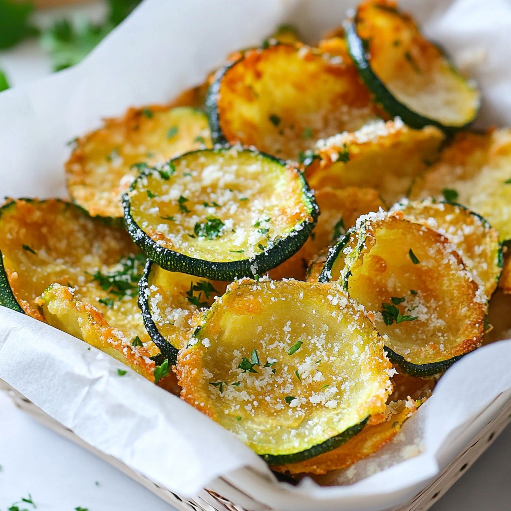 Crispy Low-Carb Zucchini Chips Simple Snack Idea