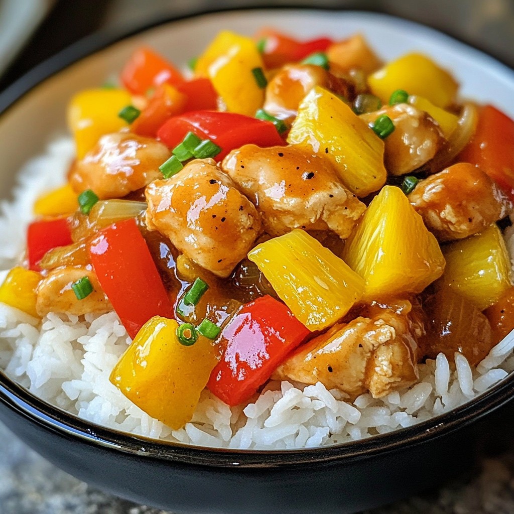 Savory Sweet and Sour Chicken Stir Fry Recipe
