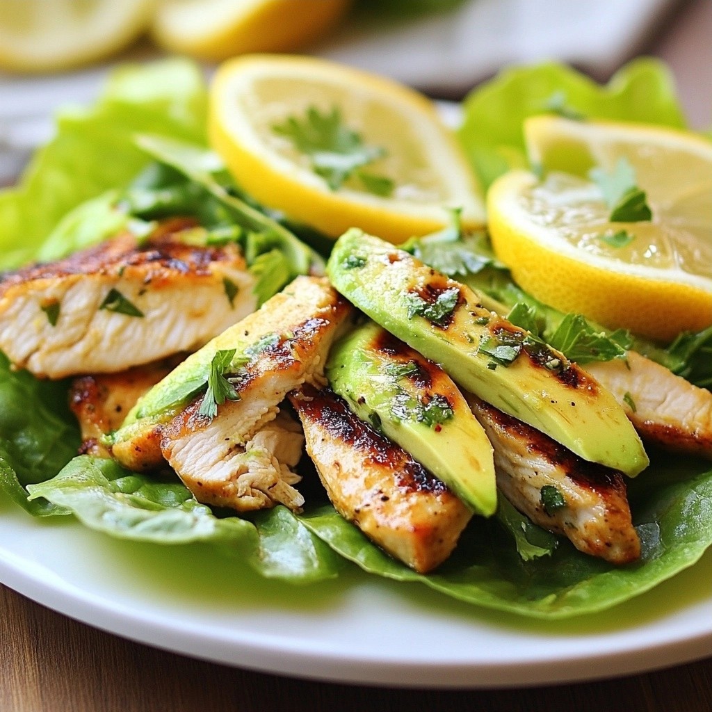 Zesty Keto Lemon Herb Chicken Wraps Delightfully Fresh