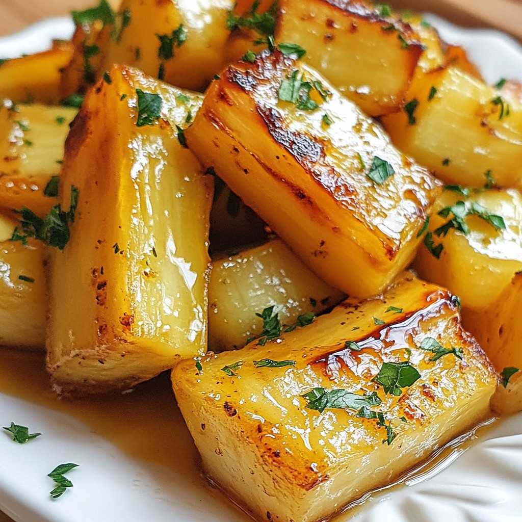 Honey Garlic Roasted Parsnips Flavorful Side Dish