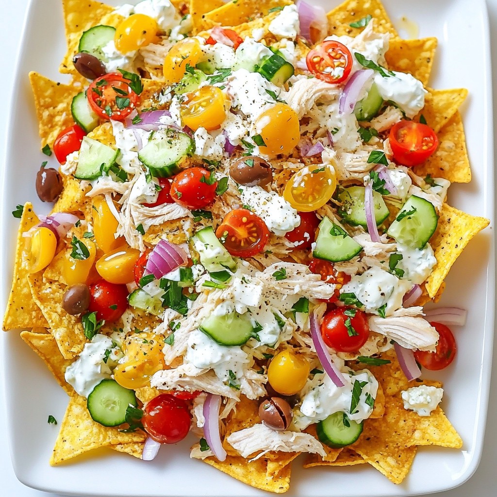 Loaded Greek Nachos Tasty and Easy Party Snack