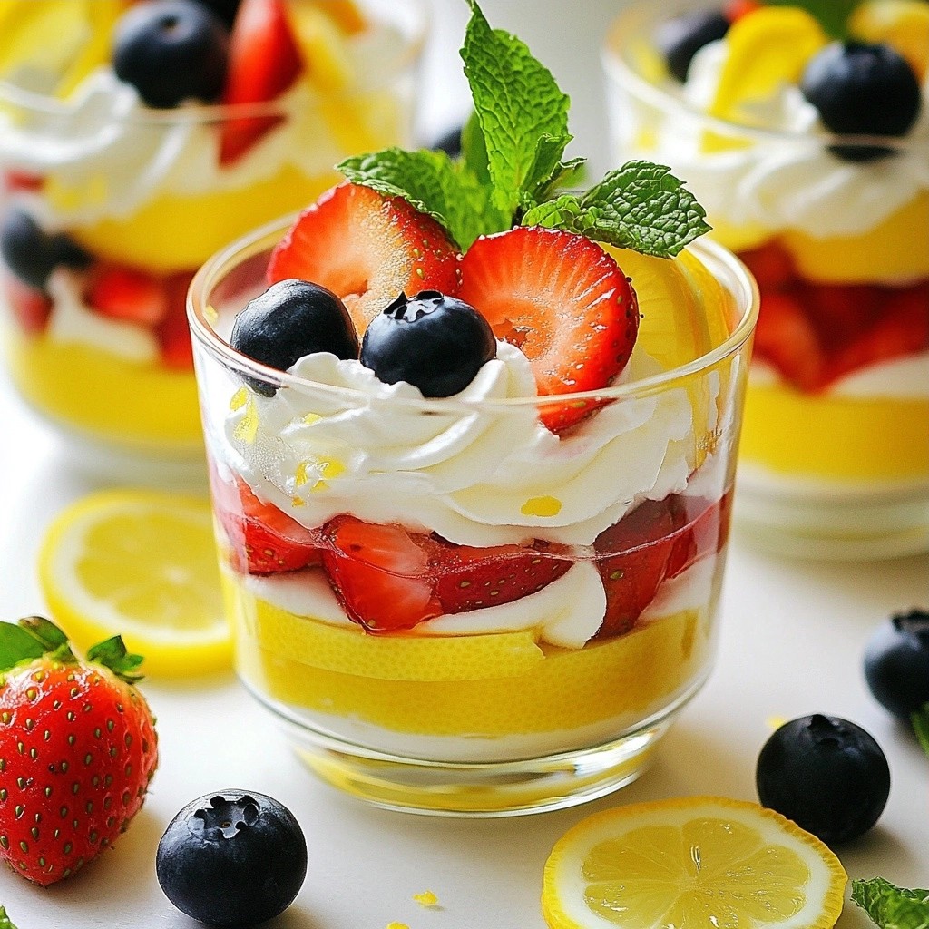 Creamy Low-Carb Lemon Berry Parfaits Easy Dessert Delight