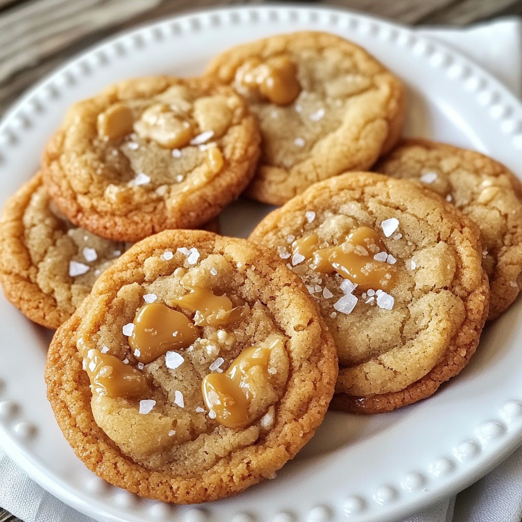 Chewy Salted Caramel Cookies Irresistible Treat Recipe