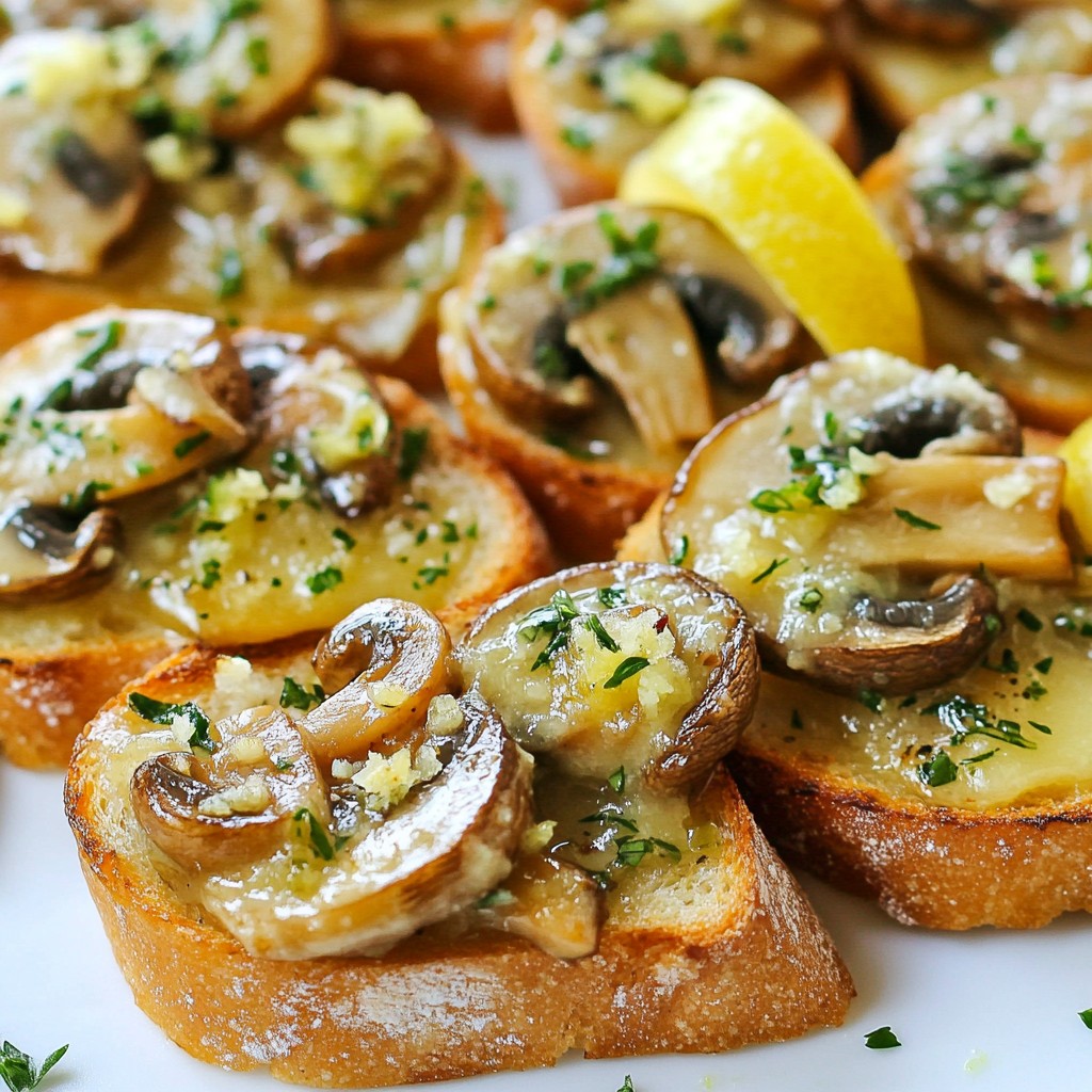 Savory Garlic Butter Mushrooms on Toast Recipe
