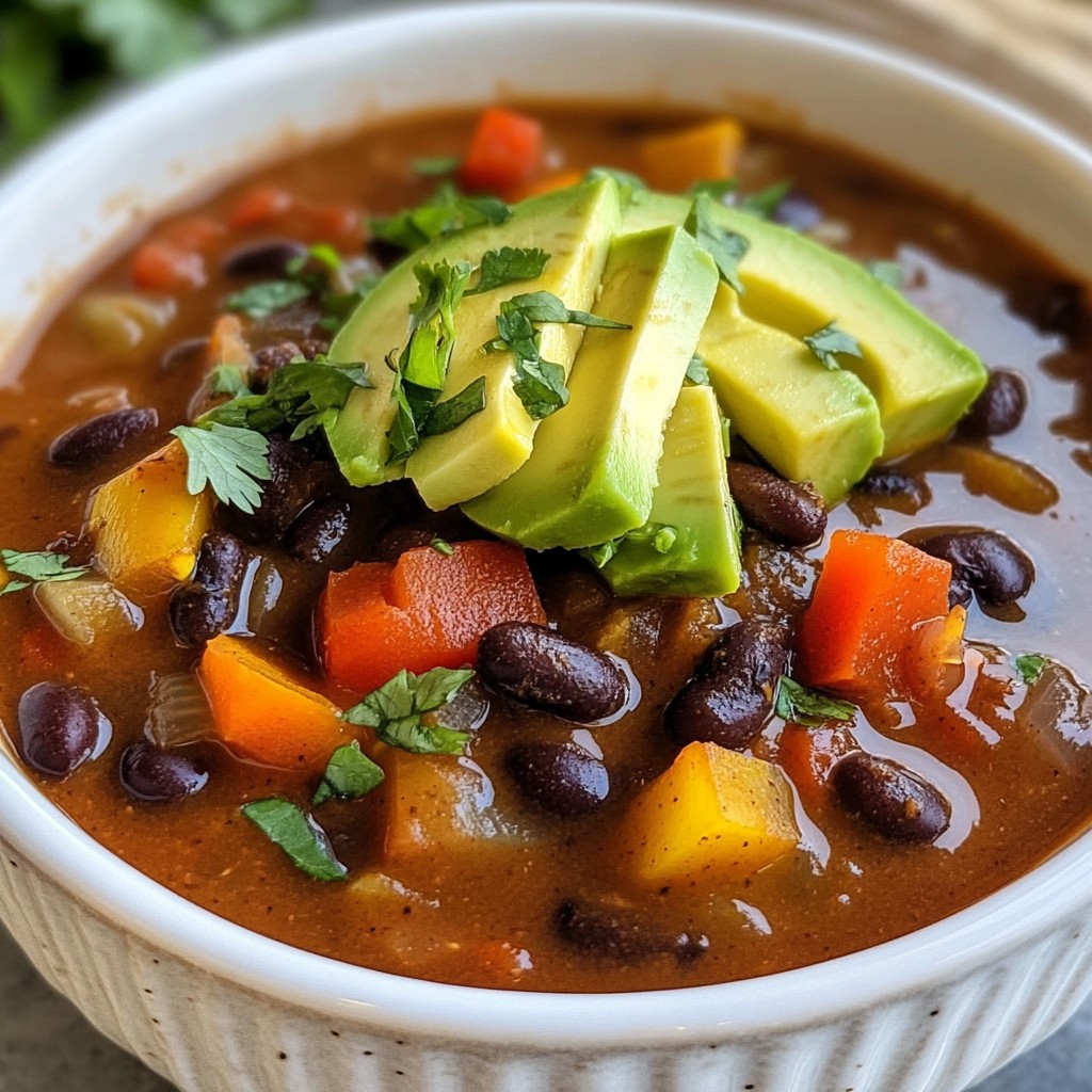 Spicy Chipotle Black Bean Soup Flavorful and Hearty